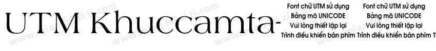 UTM Khuccamta字体转换